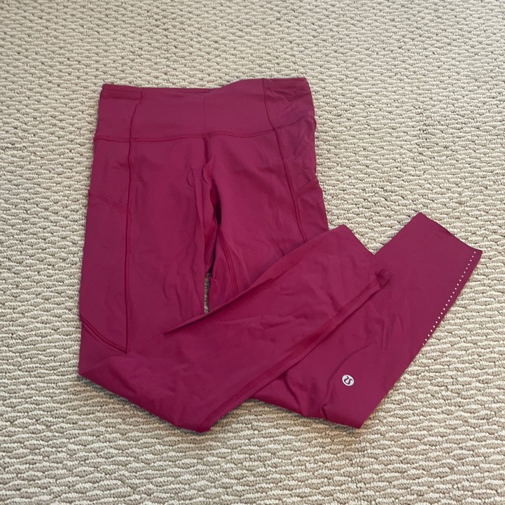 Pink Lululemon leggings